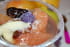 Soupe de pamplemousse et fruits � la violette