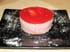 Mousse de fraise sur son palet breton
