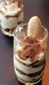 Tiramisu en verrines