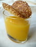 Cr�me de mangue et sa tuile de s�same � l orange
