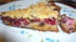 Tarte aux framboise et crumble