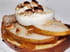 Tranche de brioche au ch�vre et � la poire