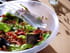 Salade de jeunes pousses aux tomates s�ch�es et aux lardons