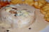 Pav� de thon, sauce au bleu d Auvergne