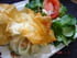 Boudin noir aux pommes golden en feuilles de brick