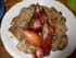Filet mignon, �chalotes et sauce au miel