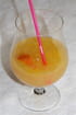 Golden rhum punch