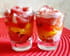 Verrines de poivrons marin�s et coppa