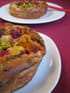 Clafoutis framboises pistaches