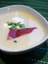 Cr�me d asperges aux lani�res de jambon cru