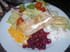 Salade au brie chaud