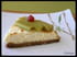 Cheesecake d amour � la rhubarbe poch�e