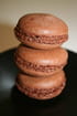 Petits macarons tout chocolat