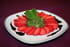 Carpaccio de fraises et son pesto sucr� de menthe