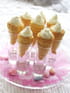 Mini cornets feuillet�s � la cr�me
