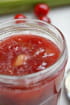 Confiture de rhubarbe et cerises � la vanille
