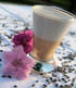 Bavarois au pandan sur lit de mousse pralin�e