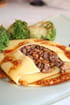 Raviole de boeuf au gingembre et son coulis