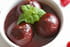 Figues au coulis de framboises