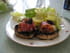 Champignons farcis au ch�vre et aux lards