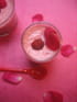 Smoothie framboises rose