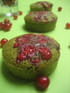 Financiers au th� vert et groseilles