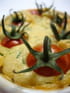 Clafoutis aux tomates cerises et � la ciboulette