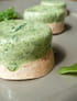 Mini bavarois aux �pinards et aux tomates s�ch�es