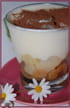 Verrine fa�on tiramisu aux poires et pain d �pice