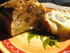 Cake aux noix, brie et poire
