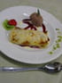 Croustillant poire-chocolat
