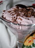 Mousse fraise aux �clats de chocolat