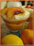 Verrines de p�che et cr�me mascarpone