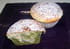 Muffins au chocolat blanc et au th� matcha