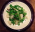 Salade verte aux topinambours
