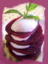 Mille-feuille de betterave mozzarella
