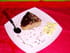 G�teau cr�me de marron et gla�age au chocolat noir