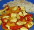 Poulet et poivrons sauce curry
