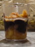 Compot�e de pommes � la cacahu�te ganache chocolat