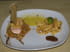 Saumon � l orange sur lit de julienne de l�gumes