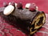 B�che au chocolat, framboises et lychees