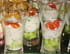 Verrine express concombre, tzaziki, tomate cerise