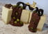 Bavarois vanille-pralin, cr�me choco-pistache