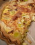 Quiche feuillet�e aux poireaux et maroilles