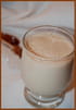Smoothie aux pommes et � la cr�me de marrons