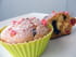 Muffins fraises, oranges confites et chocolat
