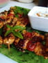 Brochettes de dinde  marin�e aux �pices