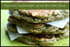 Pancakes petits pois, th� vert, noix de cajou