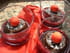 Fondant chocolat-noisette sur lit de fruits rouges