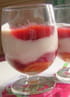Verrines de rhubarbe � la fraise, ricotta onctueuse rose-gingembre